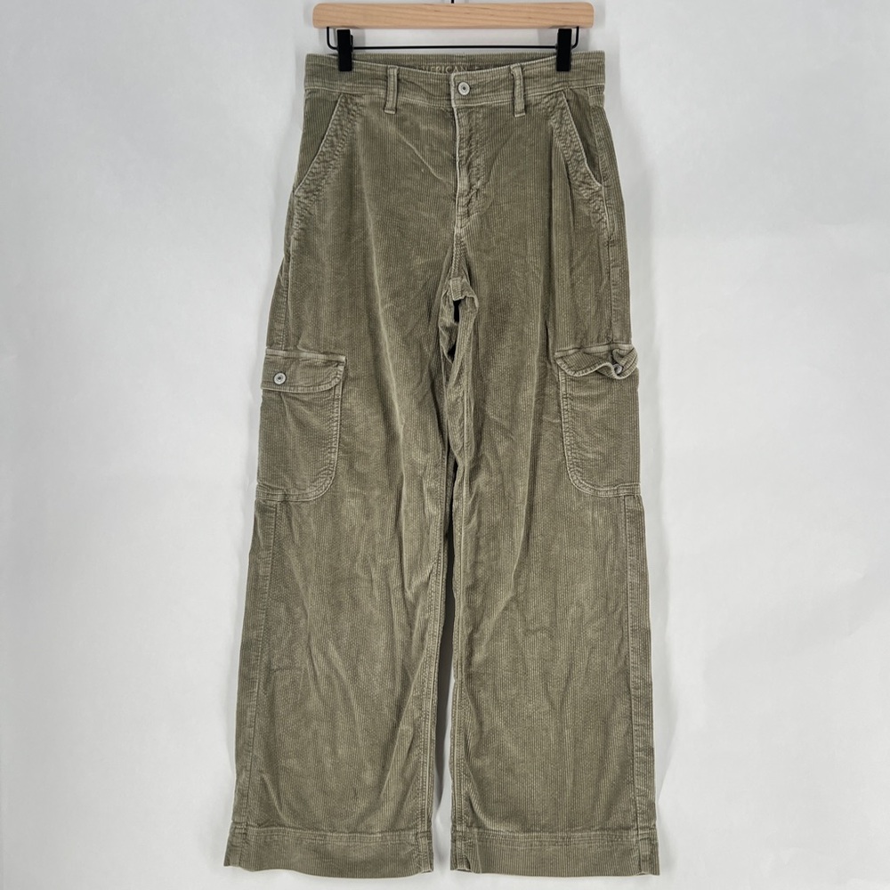 American Eagle Outfitters Olive Wide Leg Pants